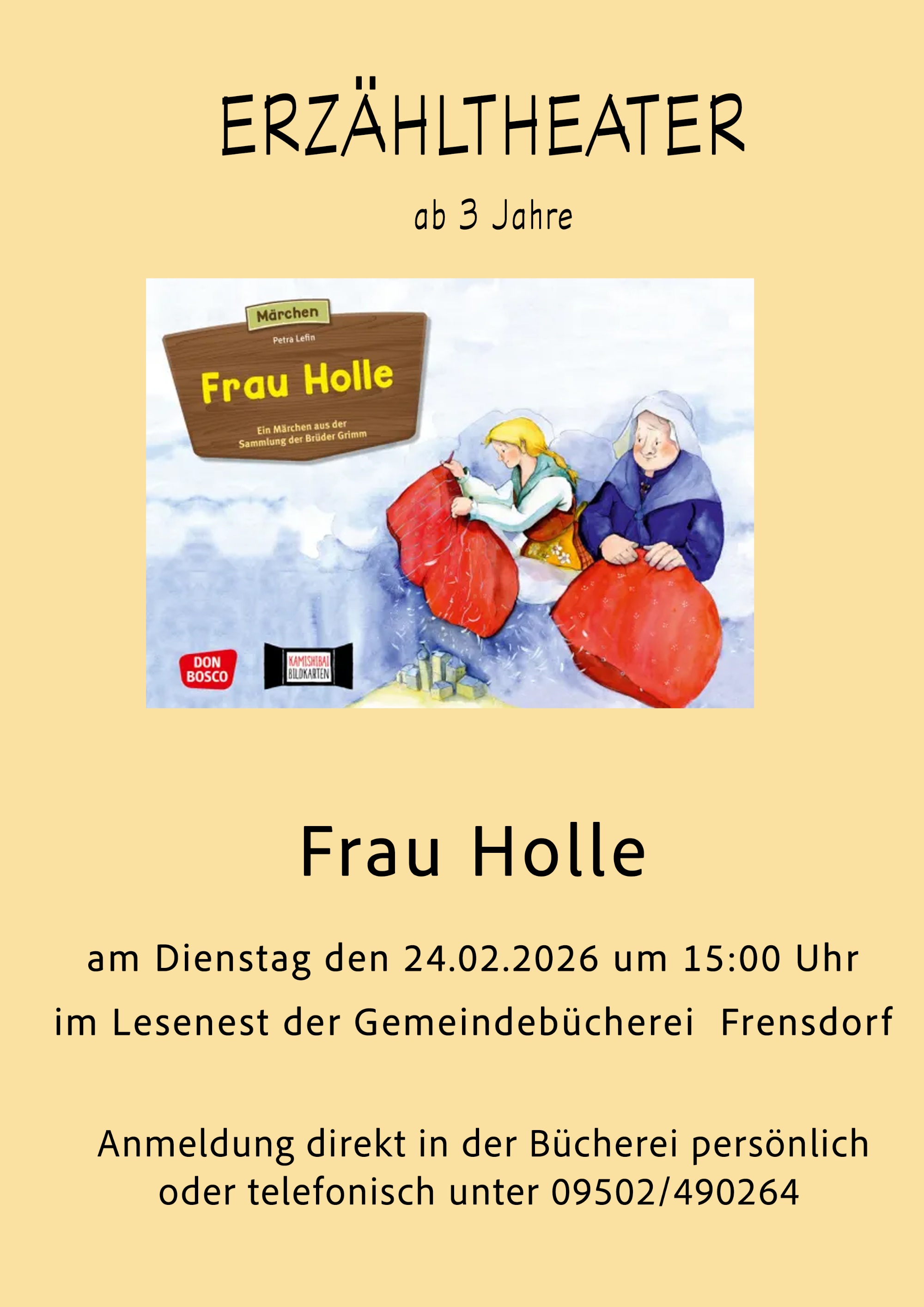 Wir erzählen das Märchen mit Bildern des Erzähltheaters